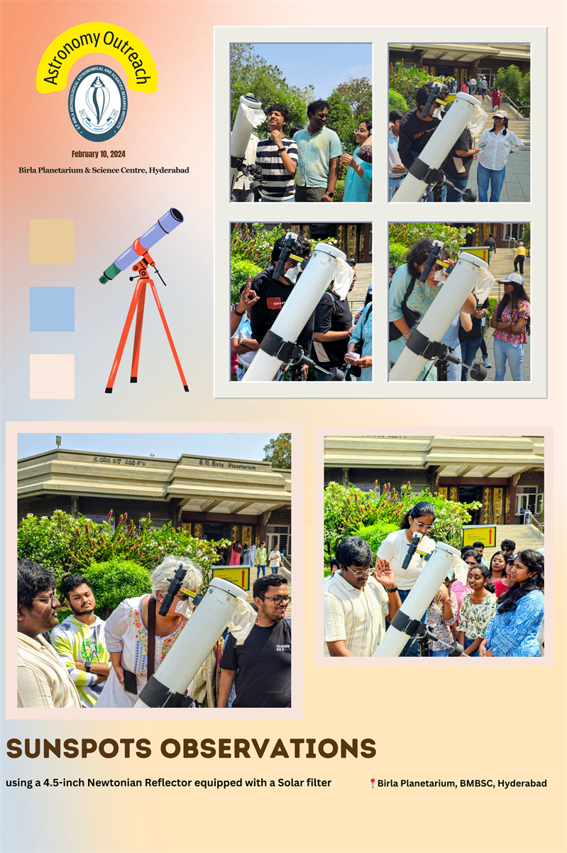 Outreach Activity at the Birla Planetarium, Hyderabad